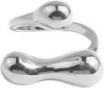 Irregular Ball Statement Adjustable Open Wrap Ring for Women Girls Silver Gold Plated Stacking Adjustable Band Finger Rings Comfort Fit Fashion Birthday Holiday  Party Jewelry Gift Size 6-12