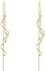 Gold Long Chain Threader Earrings for Women - Fashion Statement Drop Dangle Thread Earrings Jewelry Gift