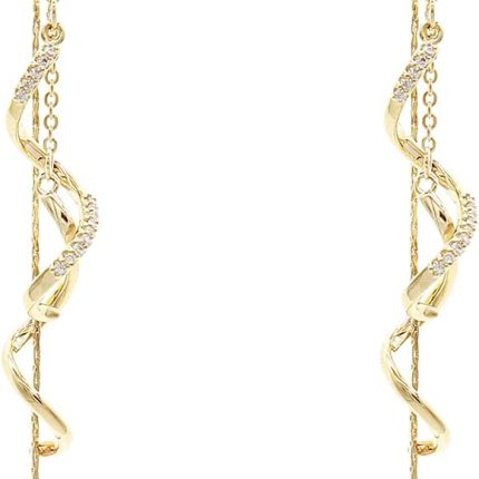 Gold Long Chain Threader Earrings for Women - Fashion Statement Drop Dangle Thread Earrings Jewelry Gift