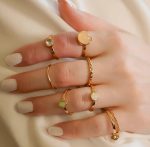 7-19pcs Silver Star Moon Knuckle Ring Set for Women Vintage Stackable Midi Finger Rings Set - Image 2
