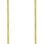 Linear Drop Earrings for Women, Geometric Long Bar and Ball Dangle Minimalist Stick Sphere Pendant Polished Fashion Jewelry