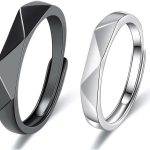 Statement Ring for Couples Bamboo Ring for Women Men Adjustable Wedding Trendy Gold Plated Rings Jewelry Gift