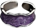 Minimalist Irregular Oil Drip Enamel Colorful Chunky Adjustable Open Finger Joint Ring Punk Friendship Couple Elegant Statement Cool Band Jewelry for Women Men