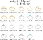 Boho Retro Stackable Rings Sets for Women Knuckle Joint Finger Knuckle Nail Ring Sets Moon Stars Stack Preppy Statement Rings Cute Trendy Stuff Jewelry - Image 2