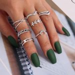 27-34PCS Knuckle Rings Set for Women Stackable Finger Ring Sets Vintage Joint Midi Rings Gold/Silver Star Moon Stacking Rings for Women - Image 2