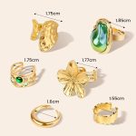 Chunky Gold Rings for Women, Open Adjustable Stackable Rings Set for Women, Baroque Stacking Knuckle Ring, Thick Trendy Statement Ring, 6Pcs Chunky Jewelry - Image 2