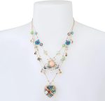 Womens Butterfly Charms Layered Necklace - Image 2