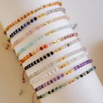 Handmade Gemstone Beaded Strand Bracelets for Women Dainty Adjustable Charm String Braided Boho Seed Beads Friendship Bracelets Fashion Jewelry Gift. - Image 2