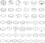 Gold Knuckle Rings Set For Women Stackable Joint Finger Midi Rings Dainty Cubic Crystal Zirconia Simple Hollow Twist Cute Rings Pack Jewelry Gift