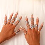 Gold Knuckle Rings Set For Women Stackable Joint Finger Midi Rings Dainty Cubic Crystal Zirconia Simple Hollow Twist Cute Rings Pack Jewelry Gift - Image 2