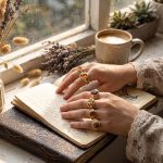 Stackable Rings Set for Women - 11PCS Non Tarnish Gold Rings, Adjustable Chunky Statement & Boho Vintage Rings Jewelry - Image 2
