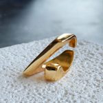 Unisex Geometric Ring - Adjustable Open Band Ring for Men & Women, Stainless Steel Asymmetrical Minimalist Stackable Rings, Modern Artistic Fashion Jewelry Gifts - Image 2