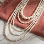 Pearl Necklace for Women Multi Long Strand Layered Pearl Necklaces Chunky Large White Faux Pearls Costume Jewelry Vintage Multistrand Necklace Stacked Strands for Women 1920s Style - Image 2